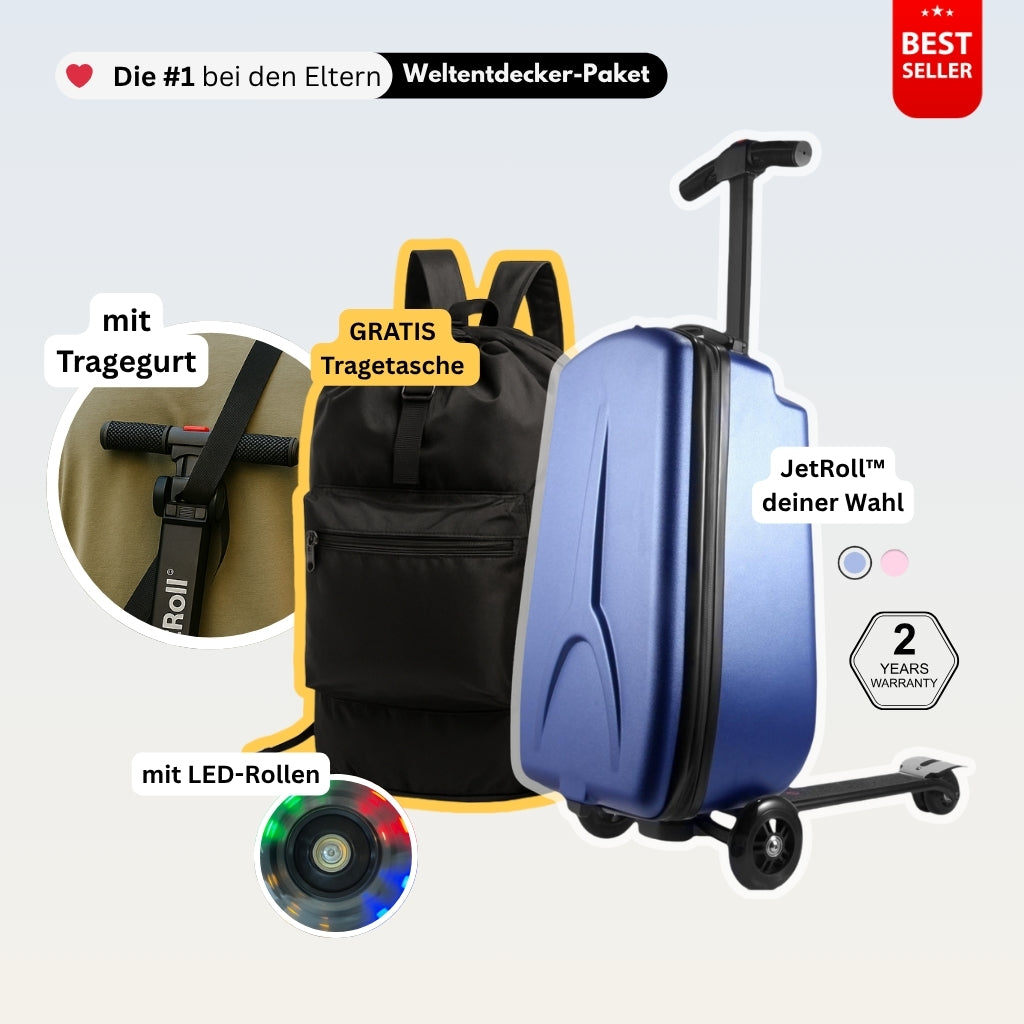 Das #1 Weltentdecker Paket - Style. Spaß. Komfort. In einem Set.