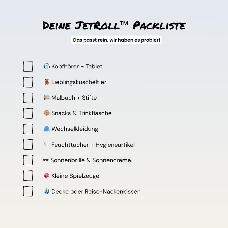 JetRoll™ – 2-in-1 Roller mit Urlaubsfunktion
